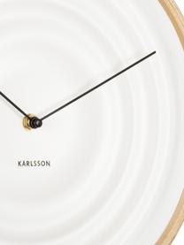 Nástěnné hodiny Scandi Ribble, Béžová, matná bílá, Ø 31 cm