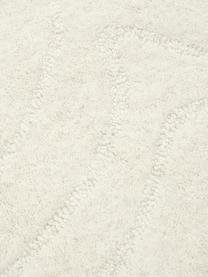 Runder Wollteppich Aaron, handgetuftet, Flor: 100 % Wolle, Cremeweiß, Ø 150 cm (Größe M)