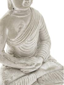 Dekorace Buddha, 2 ks, Beton, Světle šedá, Š 9 cm, V 14 cm