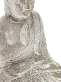 Dekorace Buddha, 2 ks, Beton, Světle šedá, Š 9 cm, V 14 cm