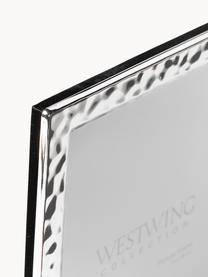Strukturierter Bilderrahmen Meryl, verschiedene Größen, Rahmen: Metall, beschichtet, Rückseite: Mitteldichte Holzfaserpla, Silberfarben, 13 x 18 cm