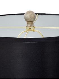 Lampada da tavolo Balls 2 pz, Paralume: tessuto (rivestimento in , Base della lampada: vetro, Nero, argento, Ø 35 x Alt. 75 cm