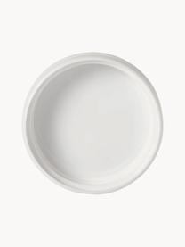 Ciotola decorativa in ceramica Ordini, Ceramica, Bianco opaco, Ø 34 x Alt. 11 cm