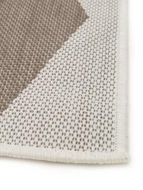 Tapis d'extérieur beige ethnique Nillo, Gris clair, taupe