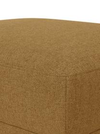 Sofa-Hocker Fluente, Bezug: 100% Polyester 115.000 Sc, Gestell: Massives Kiefernholz, FSC, Füße: Metall, pulverbeschichtet, Webstoff Senfgelb, B 62 x T 50 cm