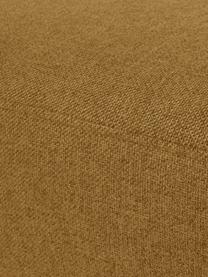 Sofa-Hocker Fluente, Bezug: 100% Polyester 115.000 Sc, Gestell: Massives Kiefernholz, FSC, Füße: Metall, pulverbeschichtet, Webstoff Senfgelb, B 62 x T 50 cm