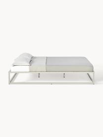 Metalen bed Neptun, Gepoedercoat metaal, Beige, B 180 x L 200 cm