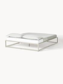 Metalen bed Neptun, Gepoedercoat metaal, Beige, B 180 x L 200 cm