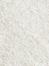 Pluizig rond hoogpolig vloerkleed Leighton, Bovenzijde: microvezels (100% polyest, Onderzijde: 55% polyester, 45% katoen, Gebroken wit, Ø 150 cm (maat M)