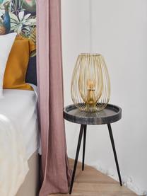 Malá stolová lampa z kovu Lucid, Mosadzné odtiene, Ø 22 x V 33 cm