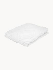Couvre-lit à motifs tuftés Faye, 100 % coton, Blanc, larg. 240 x long. 260 cm (pour lits jusqu'à 200 x 200)