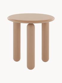 Tavolino rotondo Undique Mas, Gambe: pannello di fibra a media, Beige, Ø 48 x Alt. 51 cm