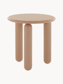 Tavolino rotondo Undique Mas, Gambe: pannello di fibra a media, Beige, Ø 48 x Alt. 51 cm