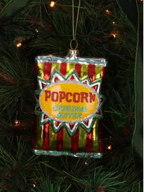 Décoration de sapin de Noël Popcorn, Verre, Multicolore, larg. 8 x haut. 12 cm