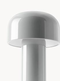 Lampa stołowa LED z funkcją przyciemniania Bellhop, Tworzywo sztuczne, Szary, błyszczący, Ø 13 x W 20 cm