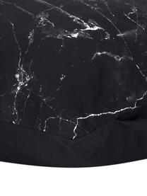 Funda de almohada Malin, Estampado mármol negro, An 45 x L 110 cm