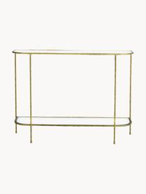 Kovový konzolový stolík Petit, Odtiene zlatej, Š 112 x H 82 cm