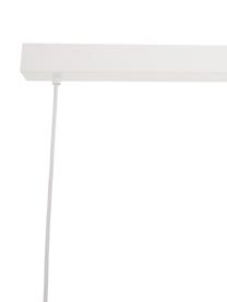 Hanglamp Townshend, Gecoat staal, hout, Wit, houtkleurig, 70 x 110 cm