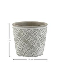 XS plantenpot Oriental, Beton, Betongrijs, Ø 8 x H 7 cm