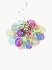 Hanglamp met glazen bollen Gross, Baldakijn: gecoat metaal, Meerkleurig, Ø 50 x H 45 cm