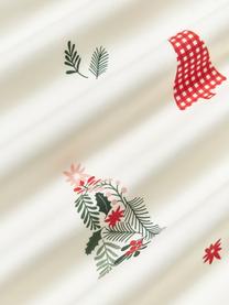 Taie d'oreiller en percale de coton Pine, Blanc, rouge, vert, larg. 50 x long. 70 cm