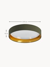 Lampa sufitowa LED Mallory, Zielony, Ø 41 x W 10 cm