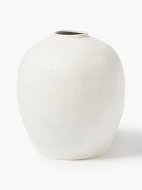 Vase de sol en faïence Bruno, haut. 44 cm, Grès cérame, Blanc cassé, Ø 40 x haut. 44 cm