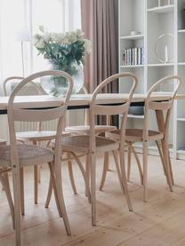 Houten stoelen Rippats, 2 stuks, Frame: berkenhout, Zitvlak: rotan, Berken, B 39 x D 53 cm