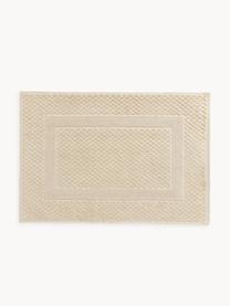 Tapis de bain à motif nid d'abeille Katharina, Beige, larg. 50 x long. 70 cm