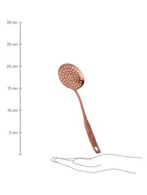 Łyżka cedzakowa ze stali nierdzewnej Tirana, Stal nierdzewna, powlekana, Odcienie miedzi, D 43 cm