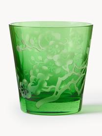 Wassergläser Blossom, 6er-Set, Glas, Bunt, Ø 8 x H 9 cm, 180 ml