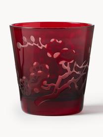 Wassergläser Blossom, 6er-Set, Glas, Bunt, Ø 8 x H 9 cm, 180 ml