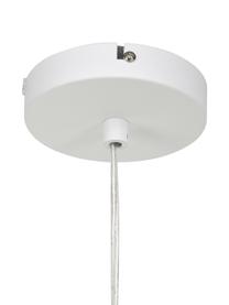 Lampa wisząca z papieru ryżowego Misaki, Biały, jasne drewno naturalne, Ø 40 x W 70 cm