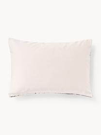 Funda de almohada de satén de algodón Blossom, Gris antracita, multicolor, An 45 x L 110 cm