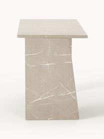 Psací stůl v travertinovém vzhledu Liam, MDF deska (dřevovláknitá deska střední hustoty) pokrytá melaminovou fólií, Béžová v travertinovém vzhledu, Š 120 cm, V 75 cm