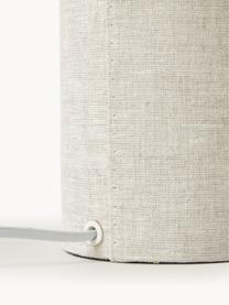 Lampada da tavolo Ron, Paralume: tessuto, Bianco crema, Ø 30 x Alt. 35 cm