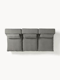 Modulares XL-Sofa Felix (3-Sitzer), Bezug: 100 % Polyester Der strap, Gestell: Massives Kiefern- und Fic, Füße: Kunststoff Dieses Produkt, Webstoff Dunkelgrau, B 300 x T 140 cm