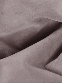 Zamatová podnožka Moby, Zamatová hnedosivá, Š 78 x H 78 cm