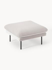 Sofa-Hocker Moby aus Samt, Bezug: Samt (Hochwertiger Polyes, Gestell: Massives Kiefernholz, Samt Greige, B 78 x T 78 cm