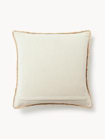 Housse de coussin en jute Bono, Ocre, larg. 50 x long. 50 cm