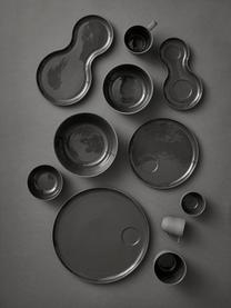 Schalen Nudge in zwart mat/glanzend, 4 stuks, Porselein, Donkergrijs, Ø 14 cm