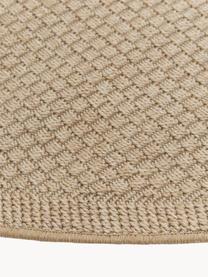 Okrągły dywan wewnętrzny/zewnętrzny Toronto, 100% polipropylen, Beżowy, Ø 150 cm (Rozmiar M)
