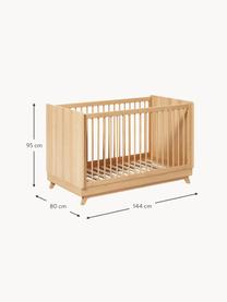 Baby-Bett Maralis aus Buchenholz, 70 x 140 cm, Buchenholz, Sperrholz, Buchenholz, B 70 x L 140 cm