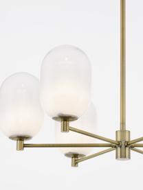 Lampadario Balor, Paralume: vetro, Dorato, Ø 65  x A 62 cm