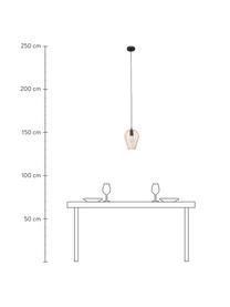 Kleine Pendelleuchte Sage in Kupfer, Lampenschirm: Metall, beschichtet, Baldachin: Metall, beschichtet, Kupfer, Ø 17 x H 21 cm