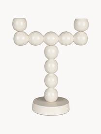 Candelabro in porcellana Bubble, Porcellana, Bianco latte, Larg. 20 x Alt. 25 cm