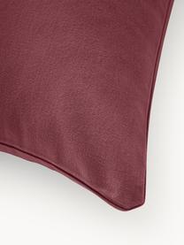 Funda de almohada de franela Biba, Rojo vino, An 45 x L 110 cm