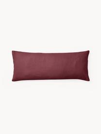 Funda de almohada de franela Biba, Rojo vino, An 45 x L 110 cm