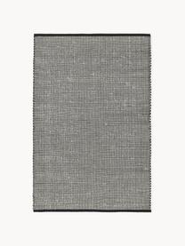 Tapis en laine tissé main Amaro, Noir, blanc crème, larg. 200 x long. 300 cm (taille L)