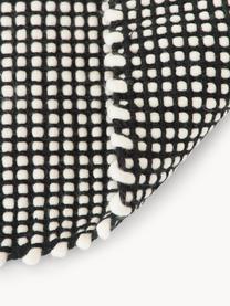 Ručně tkaný vlněný koberec Amaro, Černá, krémově bílá, Š 200 cm, D 300 cm (velikost L)